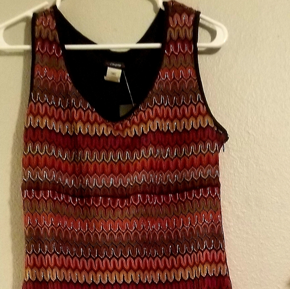 Sleeveless dress, XL, multicolored